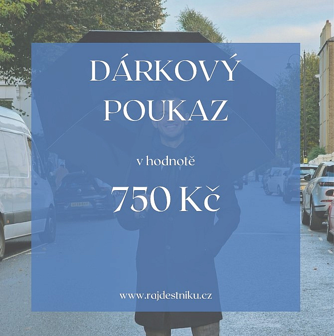 Dárkový poukaz pro muže 750,- Kč